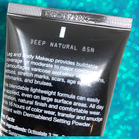 NEW Dermablend Professional Leg Body Makeup Deep Natural 85N 3.4 oz SPF 25 2026 - Picture 3 of 4